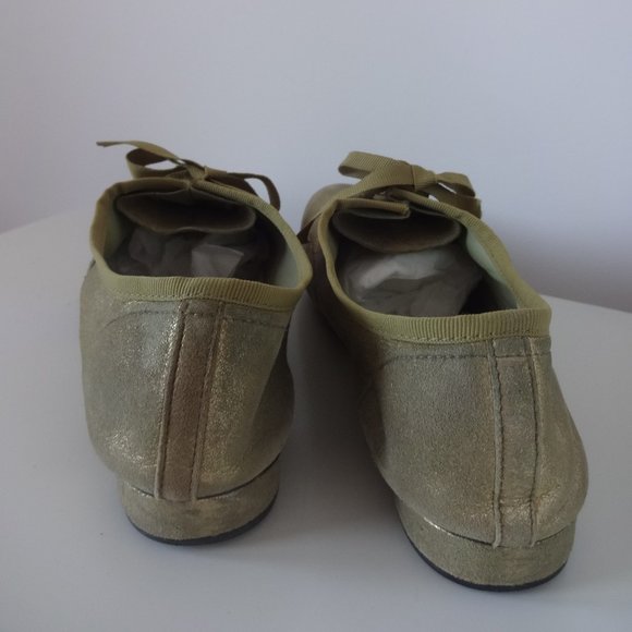 Repetto metallic gold laced Oxford flats - Picture 9 of 9